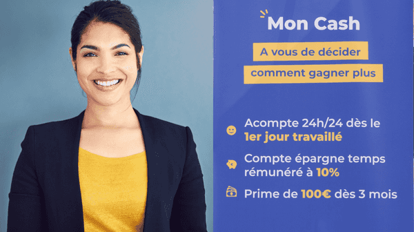 Affiche avec explication du compte épargne temps intérimaire